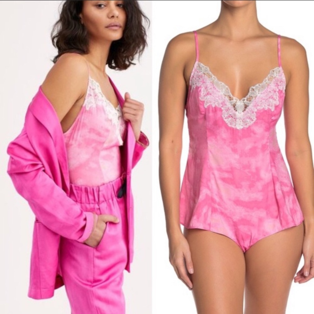 Free People Intimately Free Luella bodysuit Berry Kiss extra small